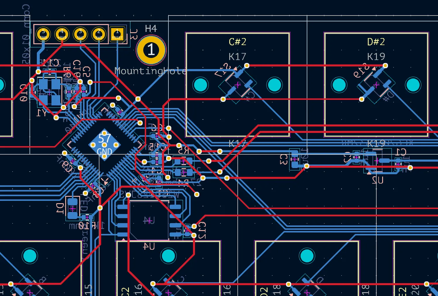 Screenshot of Layout of PCB