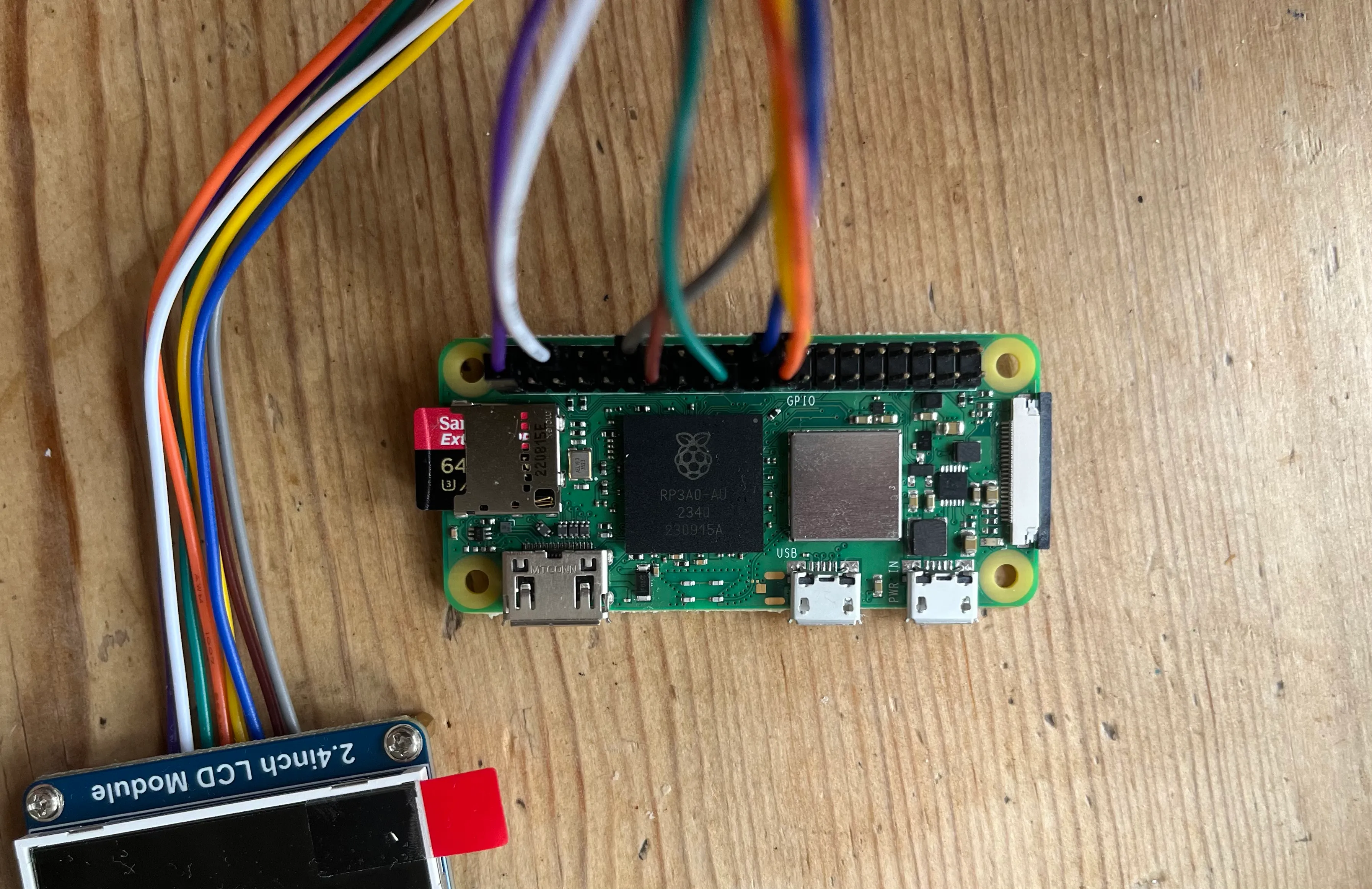 Connecting a screen to the raspberry pi